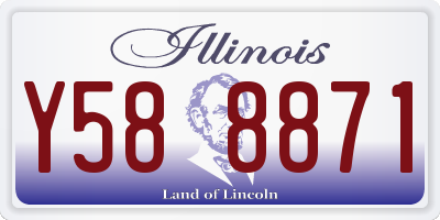 IL license plate Y588871