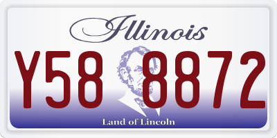 IL license plate Y588872