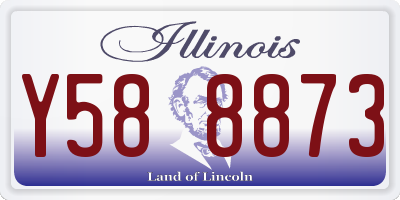 IL license plate Y588873