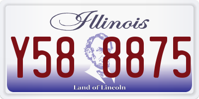 IL license plate Y588875