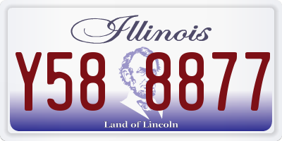 IL license plate Y588877