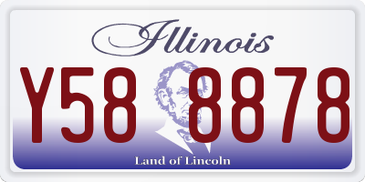 IL license plate Y588878