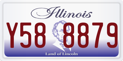 IL license plate Y588879