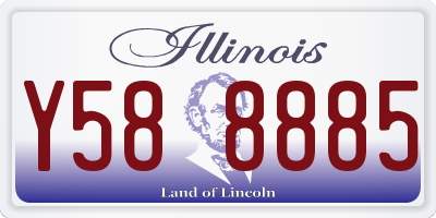 IL license plate Y588885