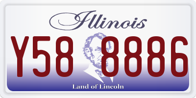 IL license plate Y588886