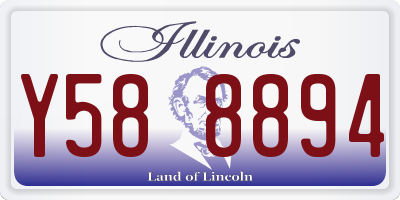IL license plate Y588894