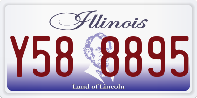 IL license plate Y588895