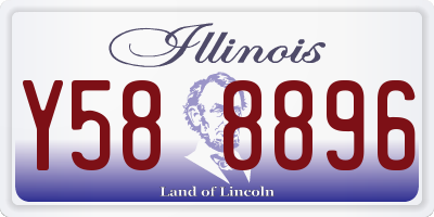 IL license plate Y588896
