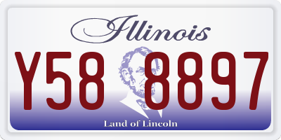 IL license plate Y588897