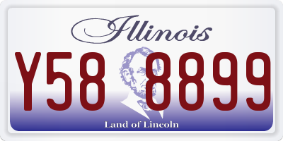 IL license plate Y588899