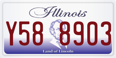 IL license plate Y588903