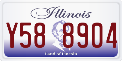 IL license plate Y588904