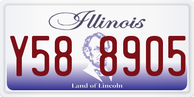 IL license plate Y588905