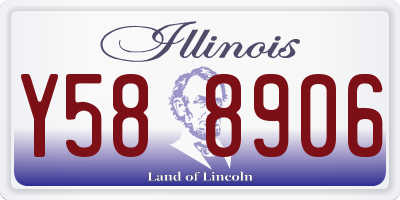 IL license plate Y588906
