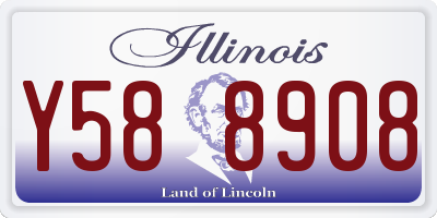 IL license plate Y588908
