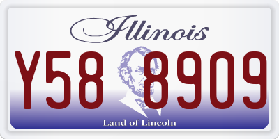 IL license plate Y588909