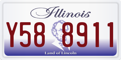 IL license plate Y588911