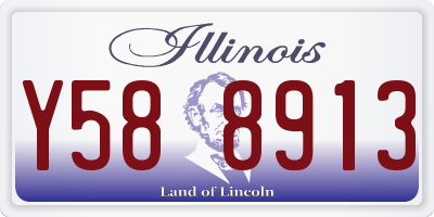 IL license plate Y588913