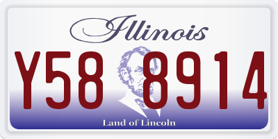 IL license plate Y588914