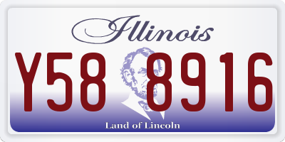 IL license plate Y588916