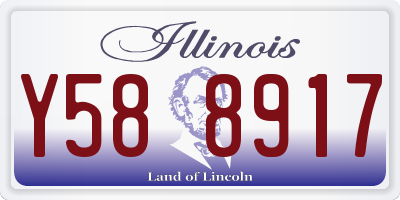 IL license plate Y588917