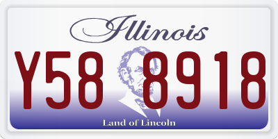 IL license plate Y588918