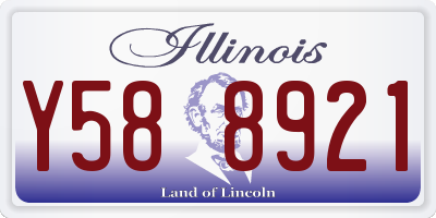 IL license plate Y588921