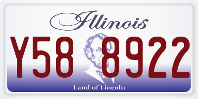 IL license plate Y588922
