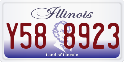 IL license plate Y588923