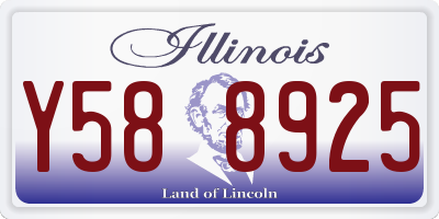 IL license plate Y588925
