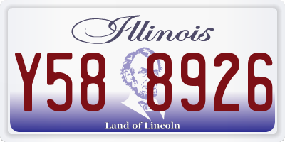 IL license plate Y588926
