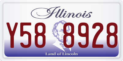 IL license plate Y588928