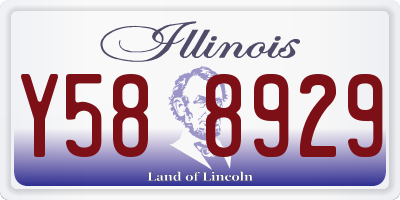 IL license plate Y588929
