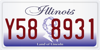 IL license plate Y588931