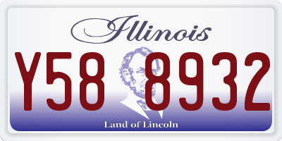 IL license plate Y588932