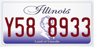 IL license plate Y588933