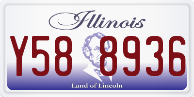IL license plate Y588936