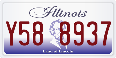 IL license plate Y588937