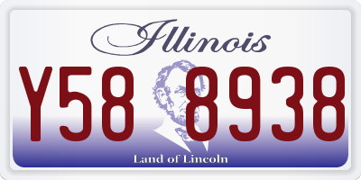IL license plate Y588938