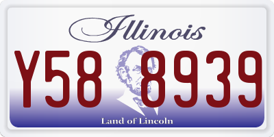 IL license plate Y588939