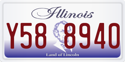 IL license plate Y588940