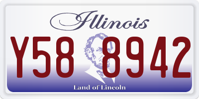 IL license plate Y588942