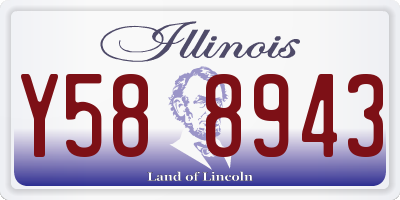IL license plate Y588943