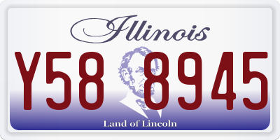 IL license plate Y588945