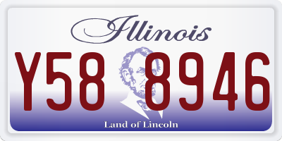 IL license plate Y588946