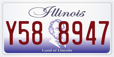 IL license plate Y588947