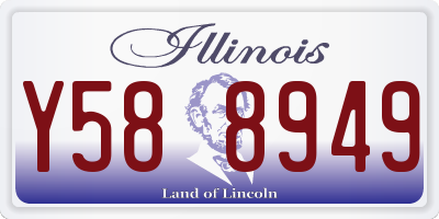 IL license plate Y588949