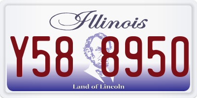 IL license plate Y588950