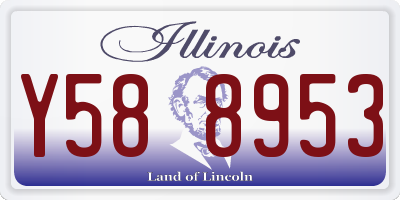 IL license plate Y588953
