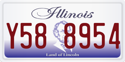 IL license plate Y588954